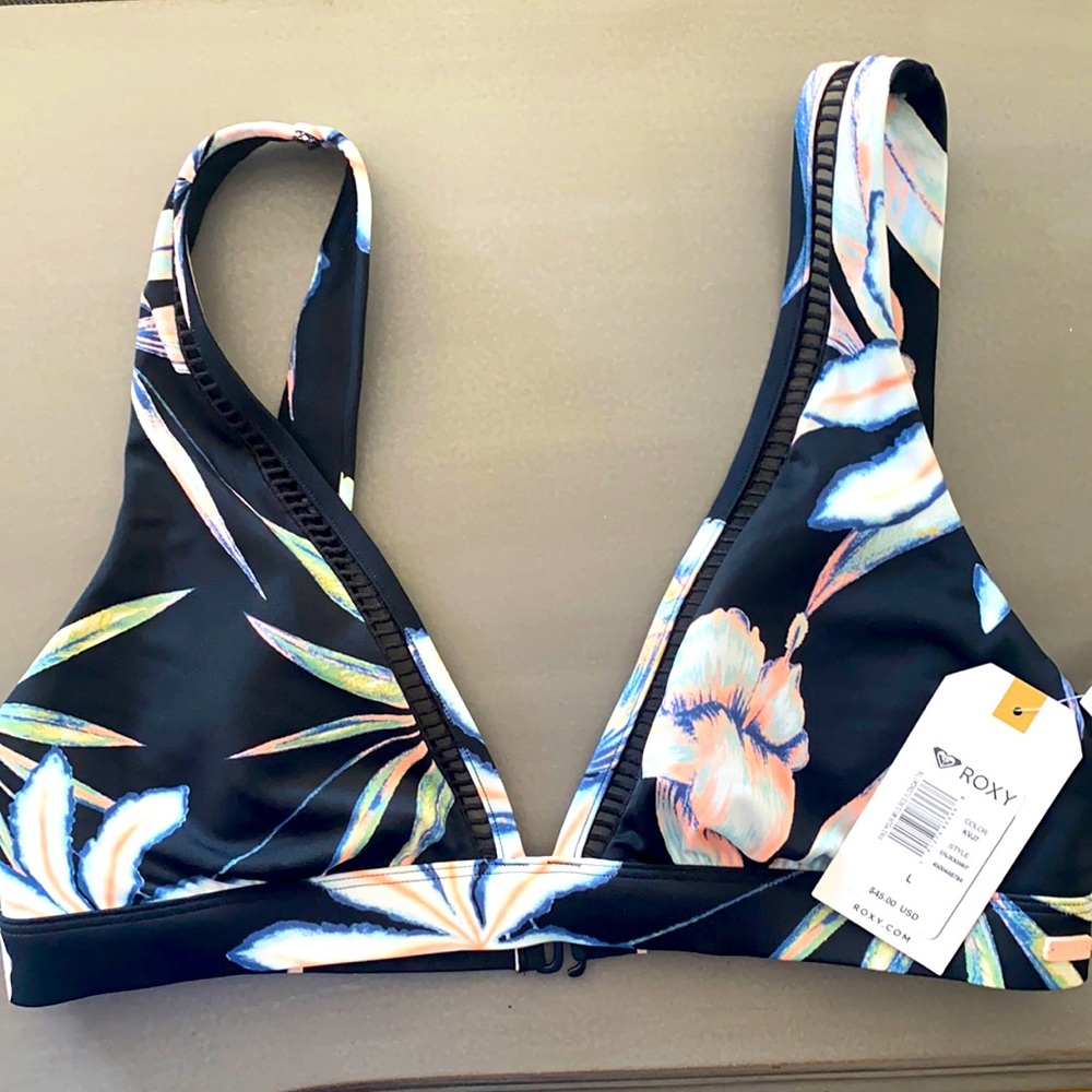 Roxy Bikini Halter Top- Brand new!